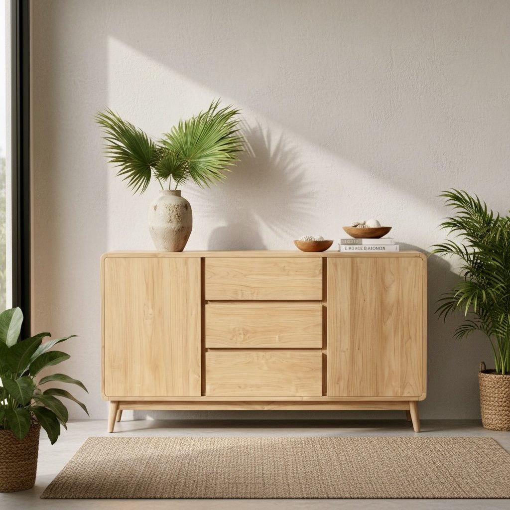 Buffet en teck 36 – Décors & Bois Guadeloupe