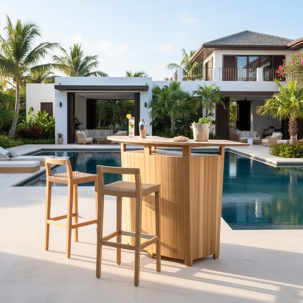 Bar en teck 6 – Décors & Bois Guadeloupe