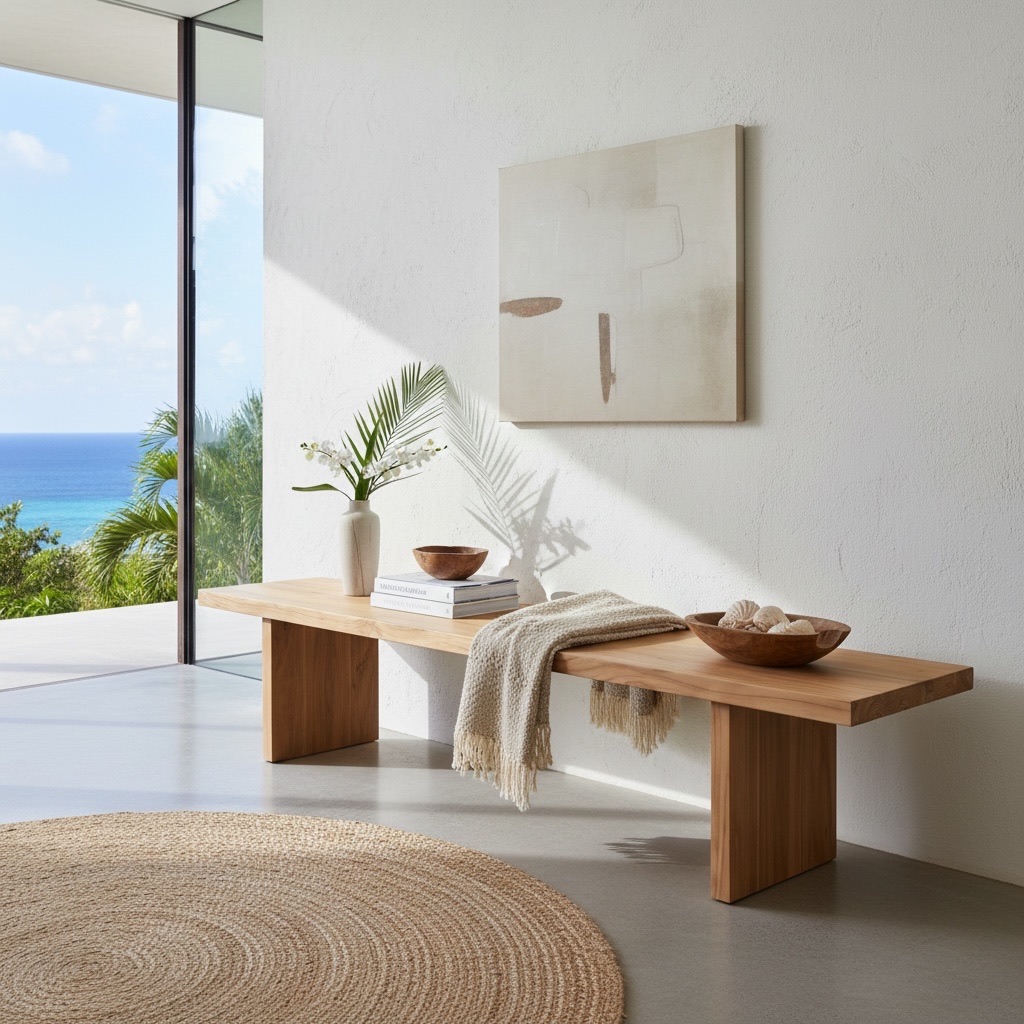 Banc en teck d'exception 6 – mobilier d'extérieur Décors & Bois Guadeloupe
