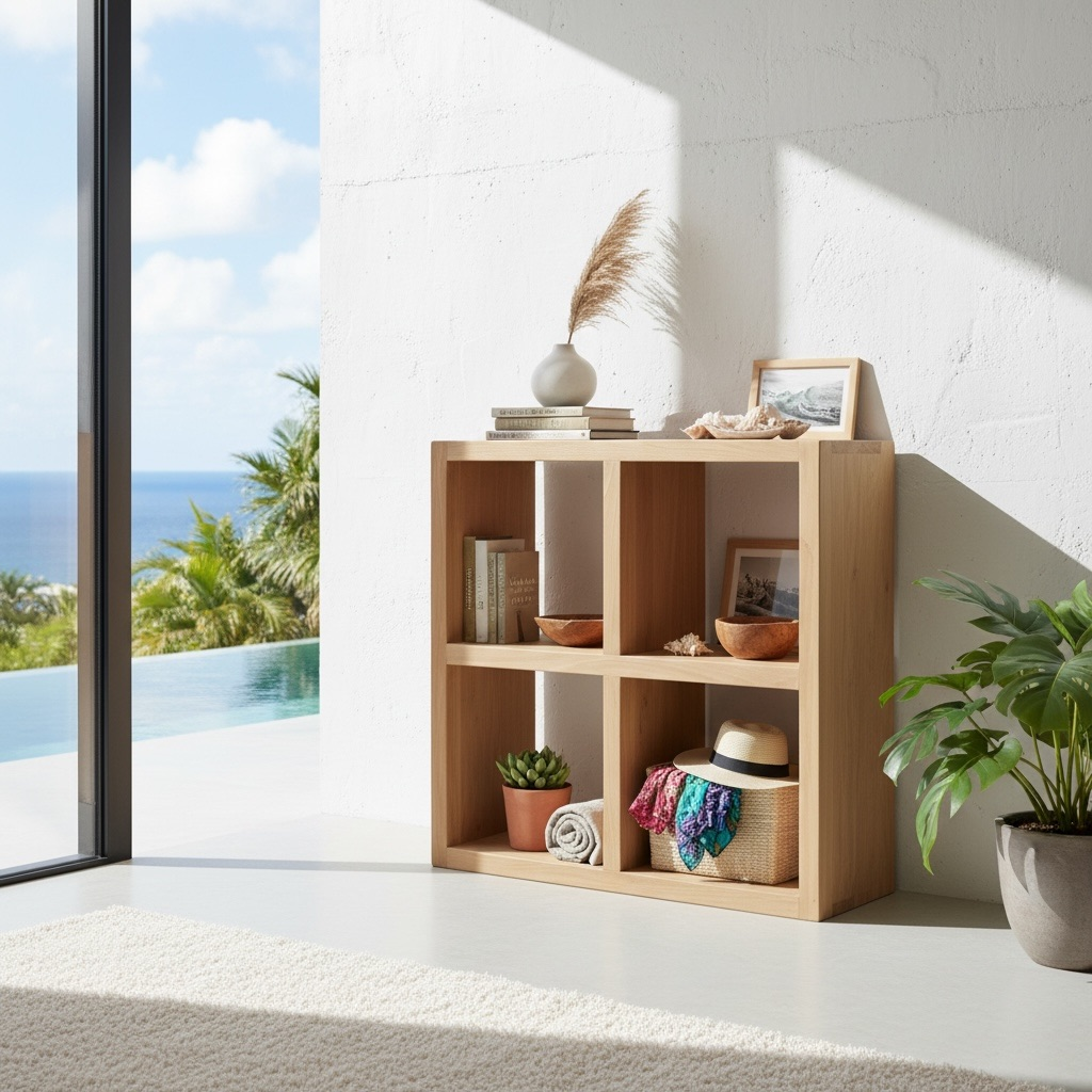 Cube d'appoint en teck 6 – Décors & Bois Guadeloupe