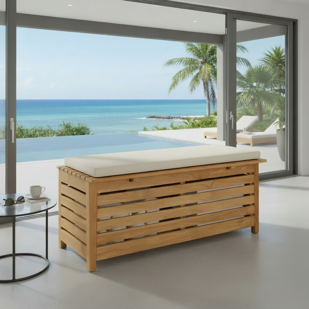 Coffre en teck 3 – Décors & Bois Guadeloupe