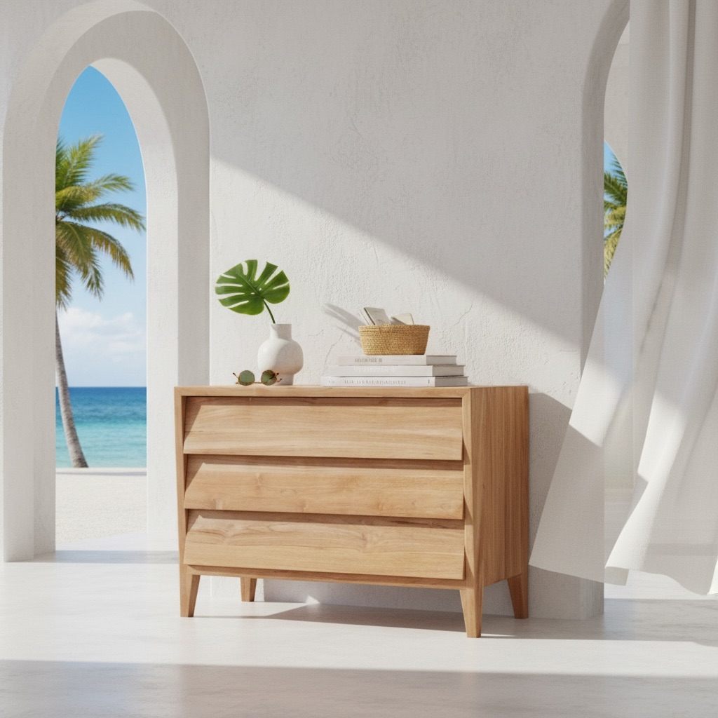 Commode en teck 16 – Décors & Bois Guadeloupe
