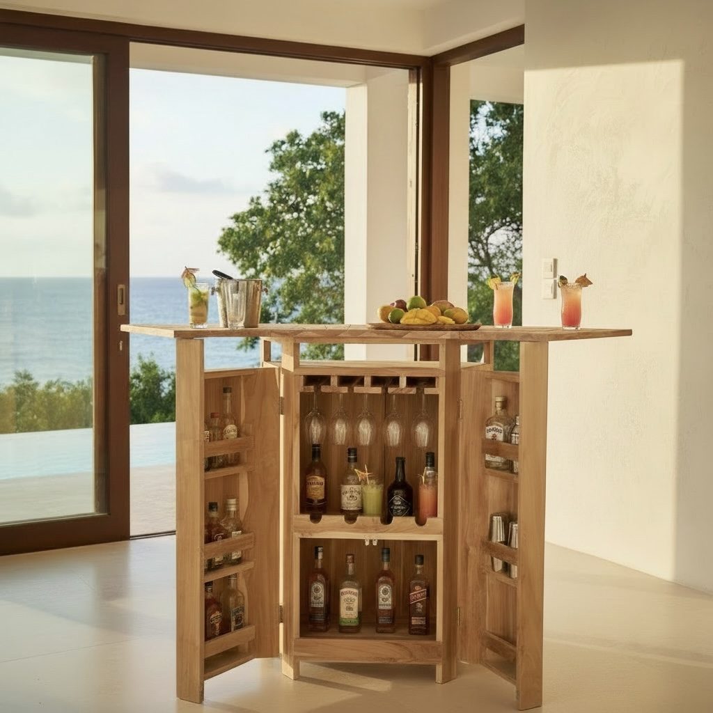 Bar en teck 4 – Décors & Bois Guadeloupe