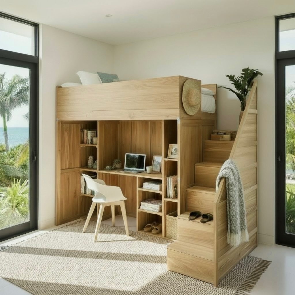 Lit en teck 7 – Décors & Bois Guadeloupe