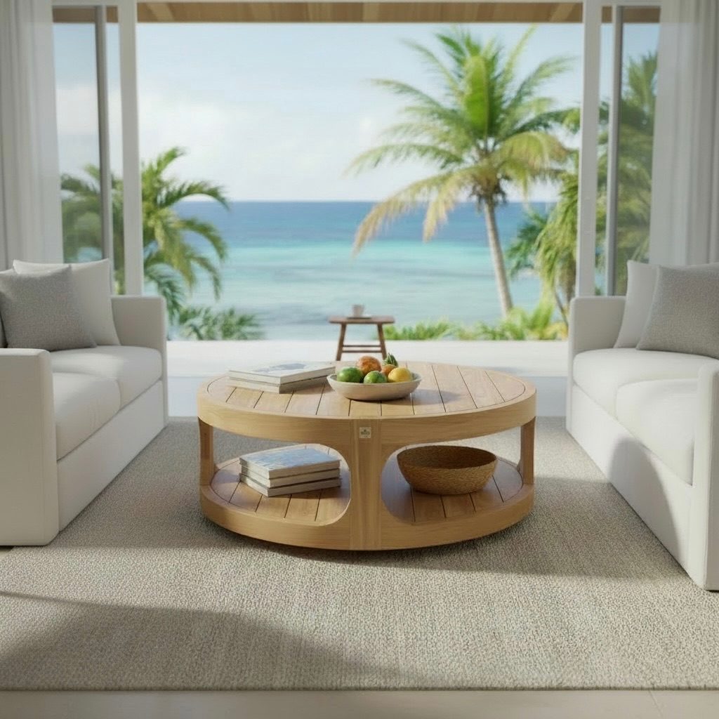 Table basse en teck 4 – Décors & Bois Guadeloupe