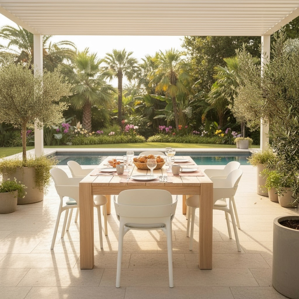 Table de salle à manger en teck 24 – Décors & Bois Guadeloupe