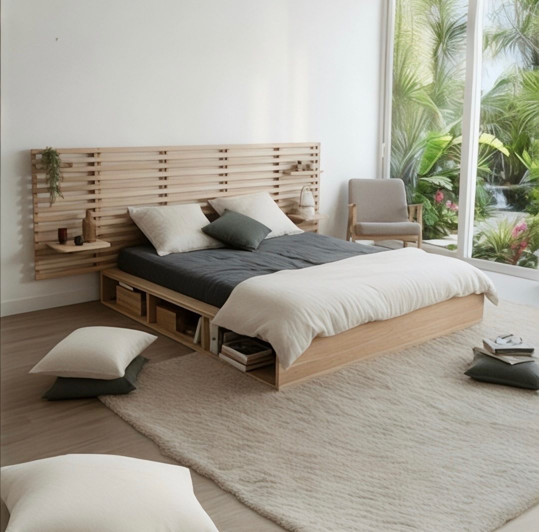Lit en teck 23 – Décors & Bois Guadeloupe
