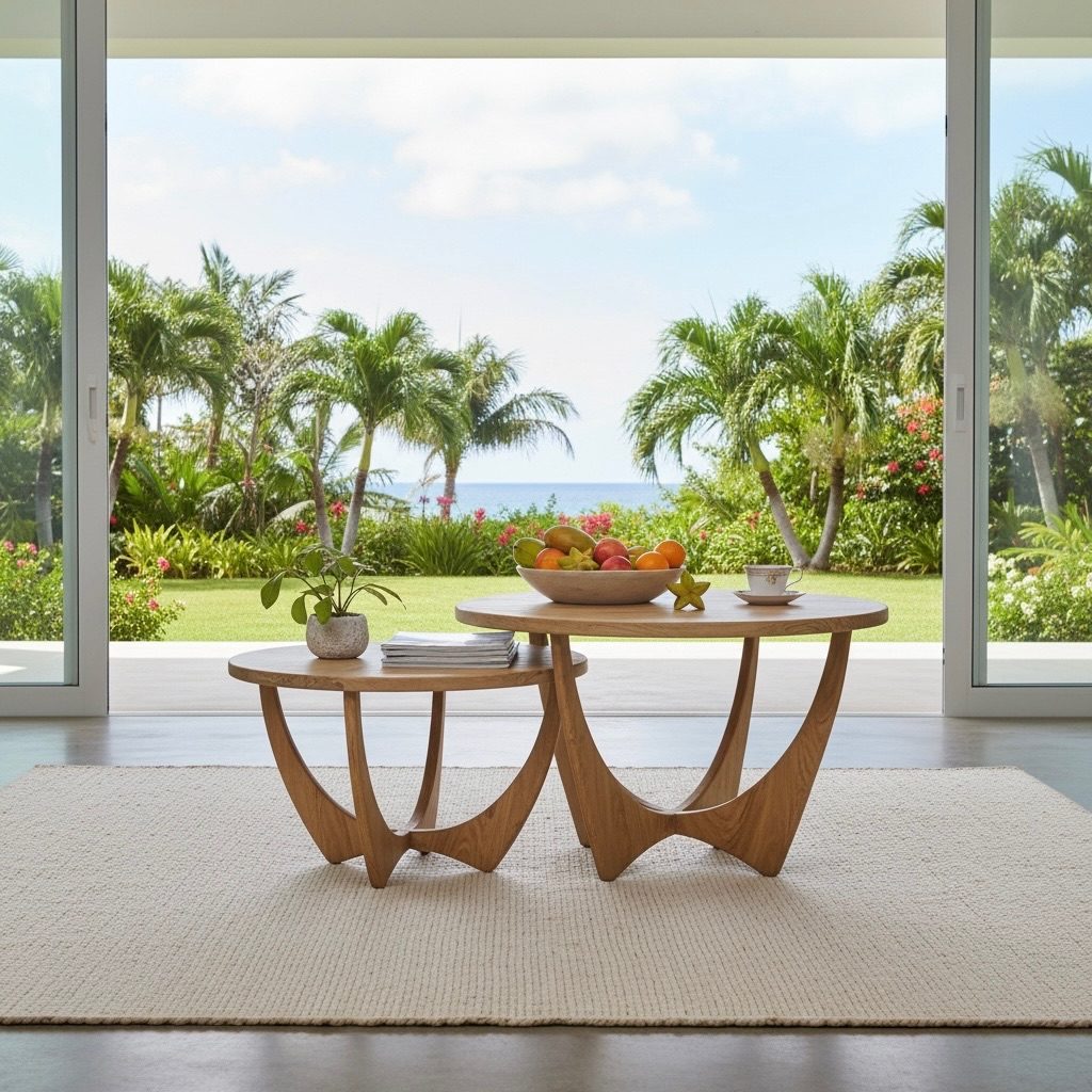 Table basse en teck 9 – Décors & Bois Guadeloupe