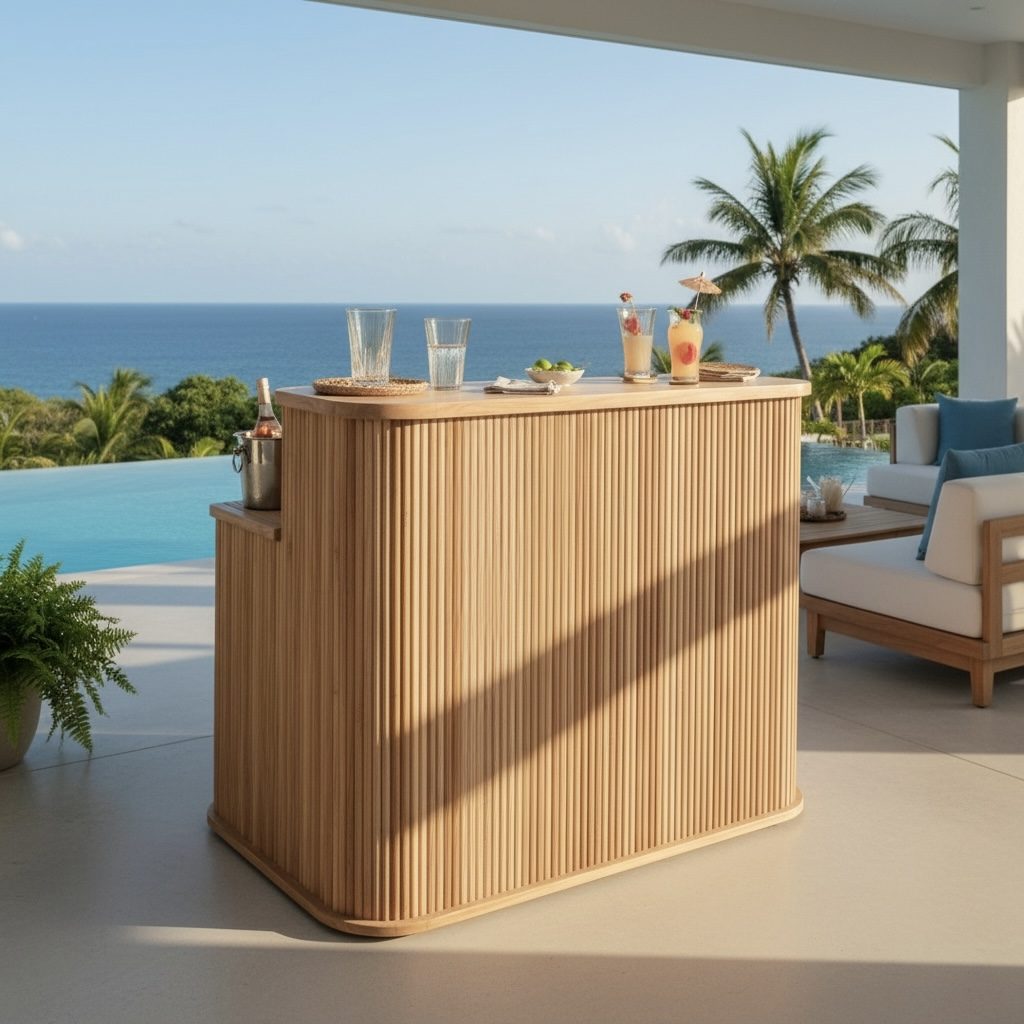 Bar en teck 5 – Décors & Bois Guadeloupe