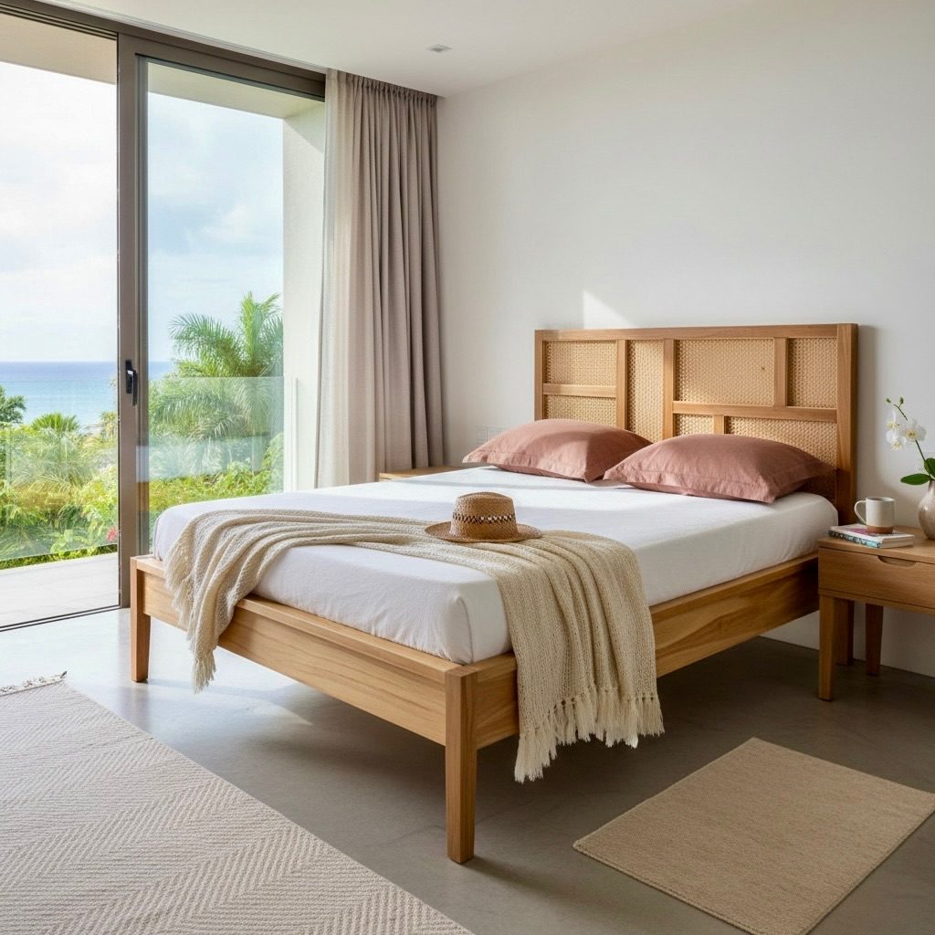 Lit en teck 17 – Décors & Bois Guadeloupe