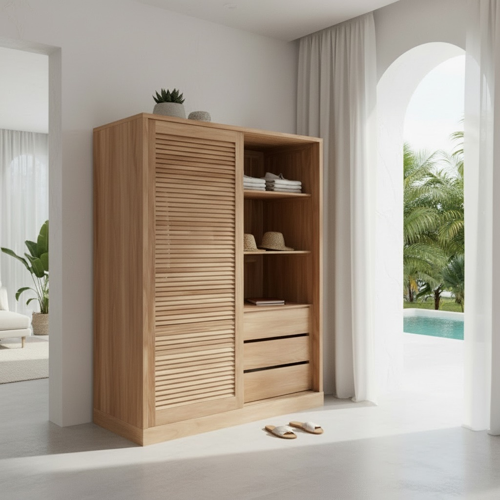 Dressing ou armoire en teck 12 – Décors & Bois Guadeloupe