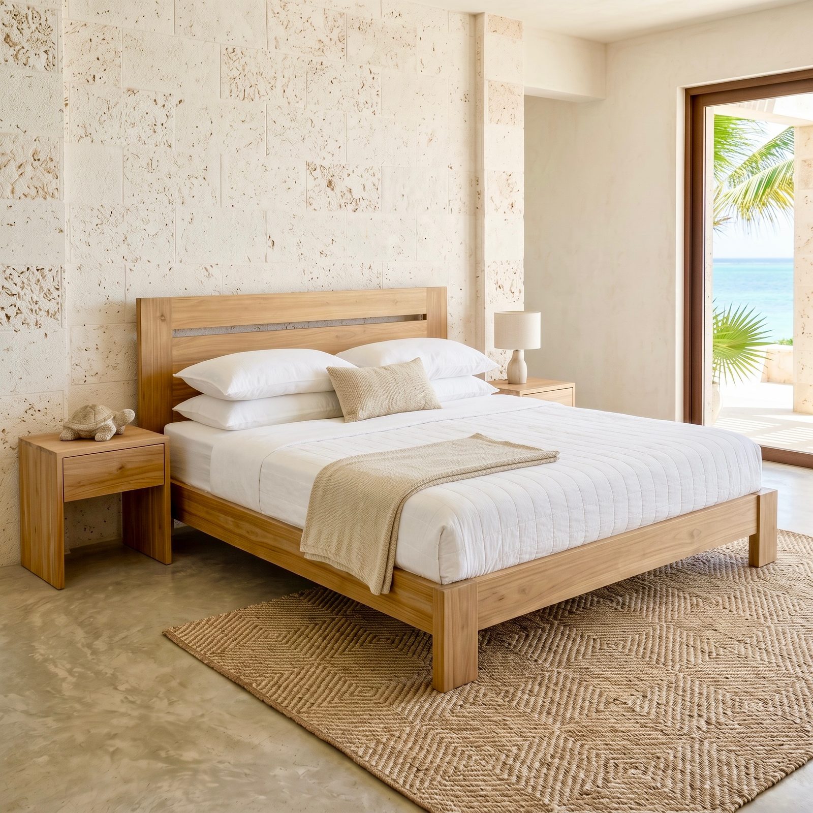 Lit en teck 30 – Décors & Bois Guadeloupe