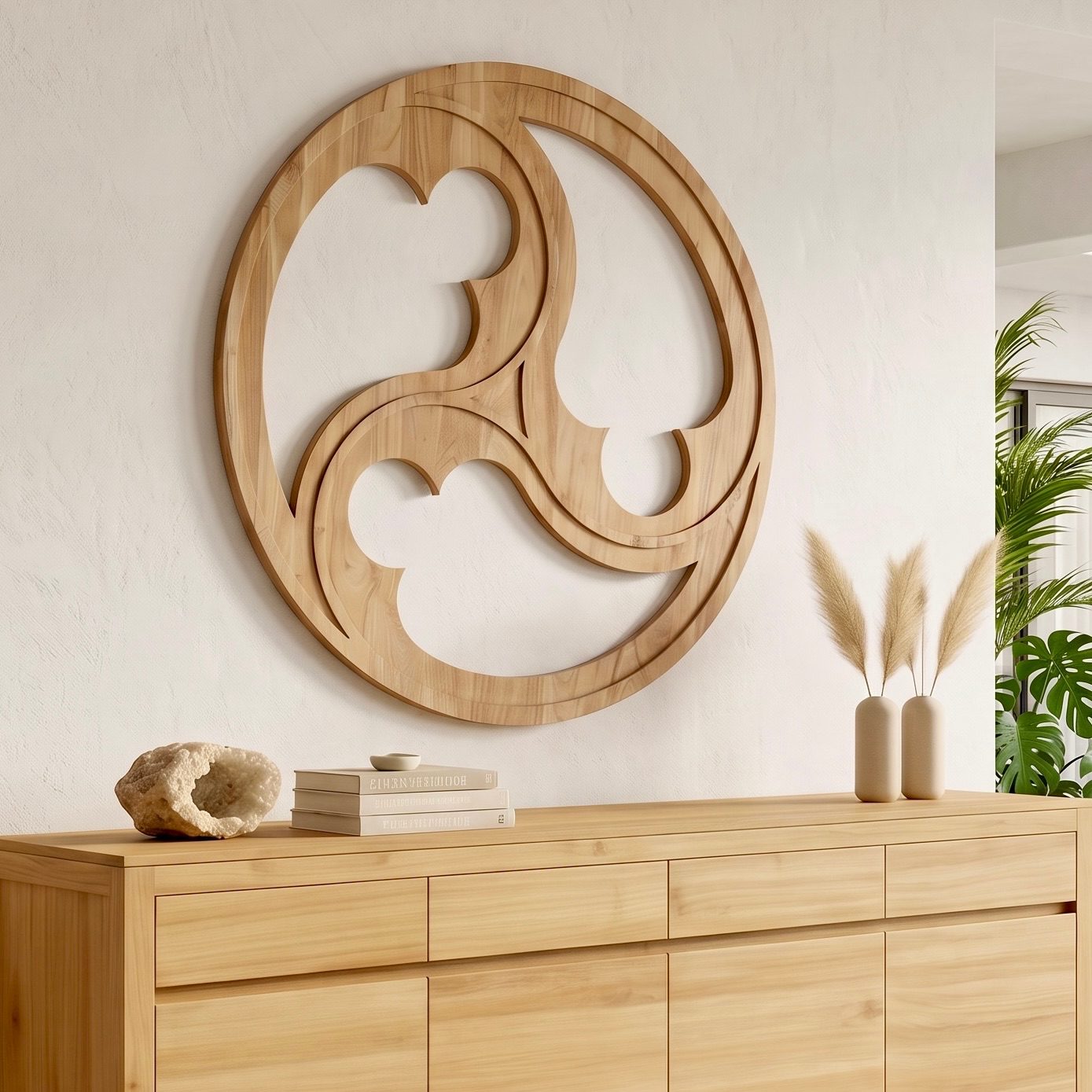 Décoration murale en teck 2 – Décors & Bois Guadeloupe