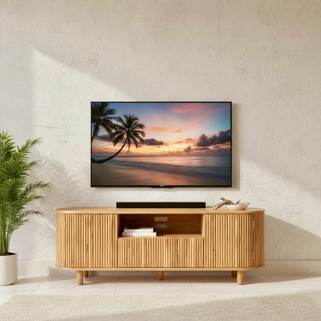 Meuble TV en teck 24 – Décors & Bois Guadeloupe