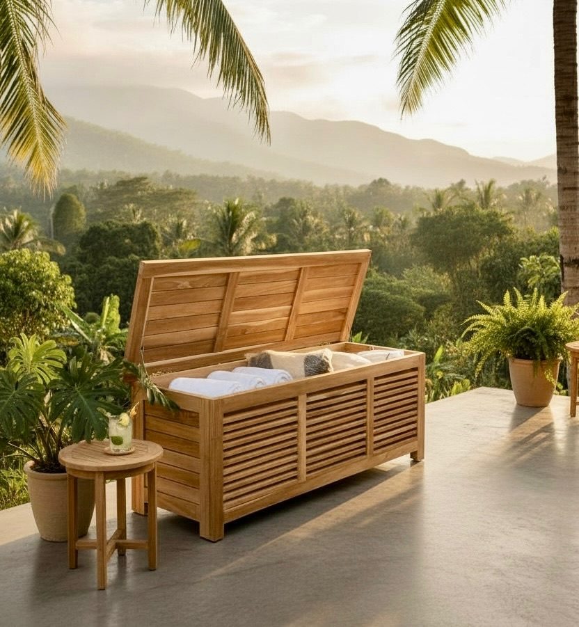 Coffre en teck 4 – Décors & Bois Guadeloupe