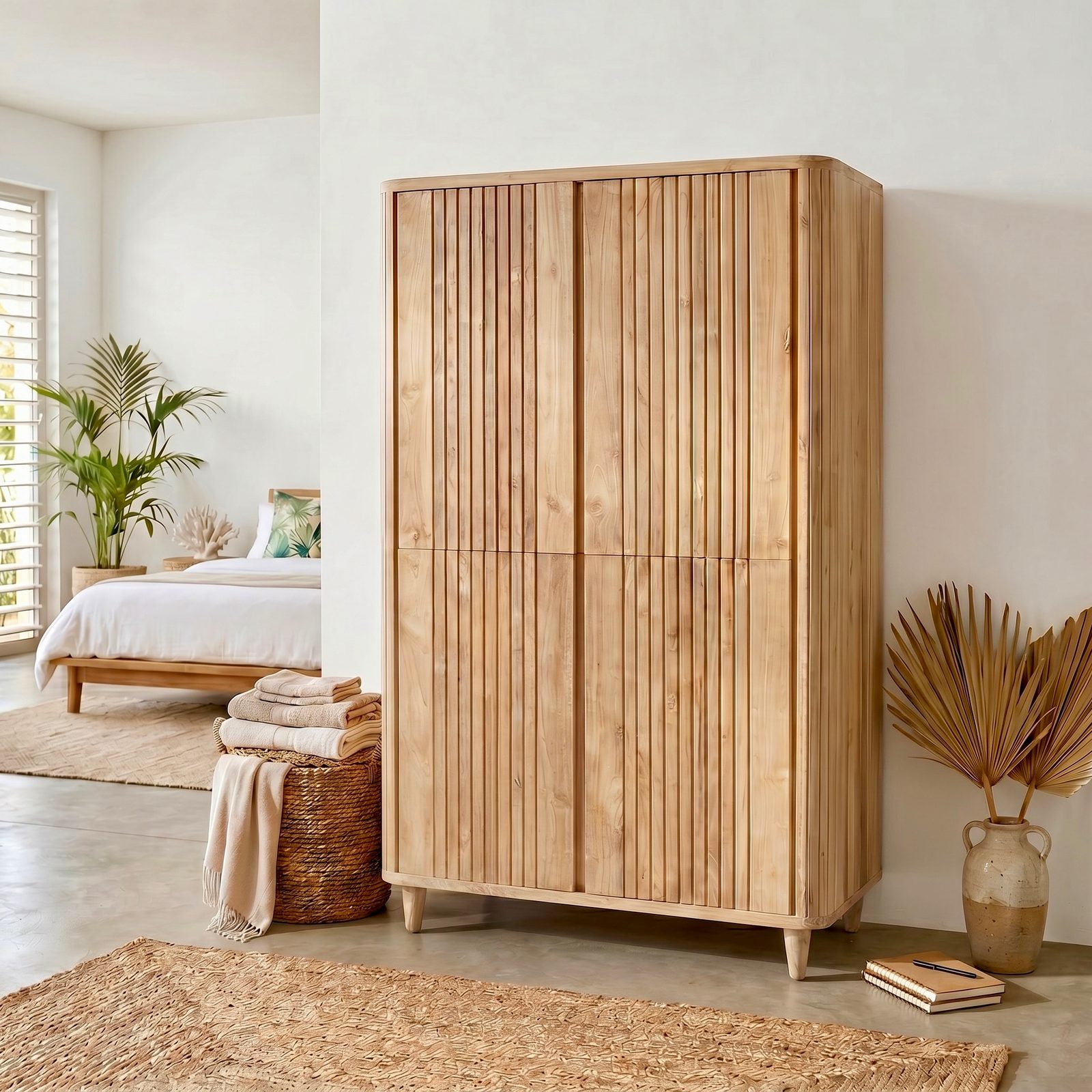 Dressing ou armoire en teck 1 – Décors & Bois Guadeloupe