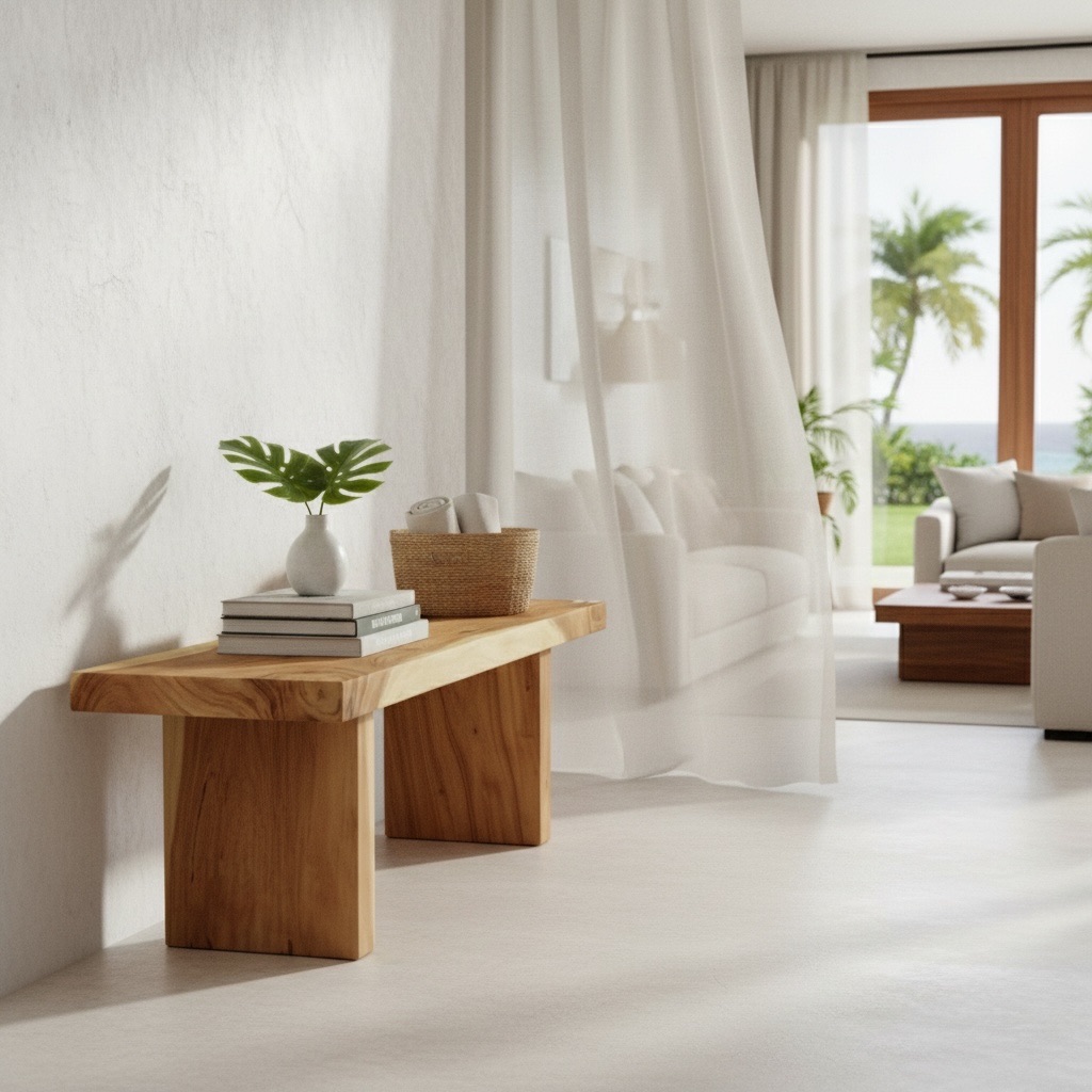 Banc en teck d'exception 4 – mobilier d'extérieur Décors & Bois Guadeloupe