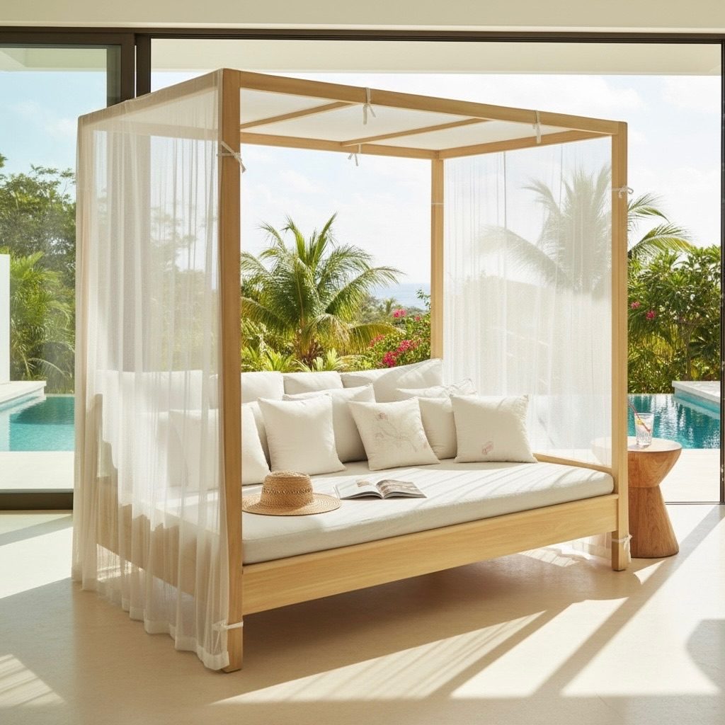 Daybed en teck 5 – Décors & Bois Guadeloupe