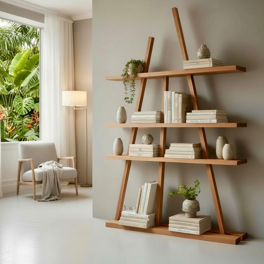 Bibliothèque en teck 20 – Décors & Bois Guadeloupe
