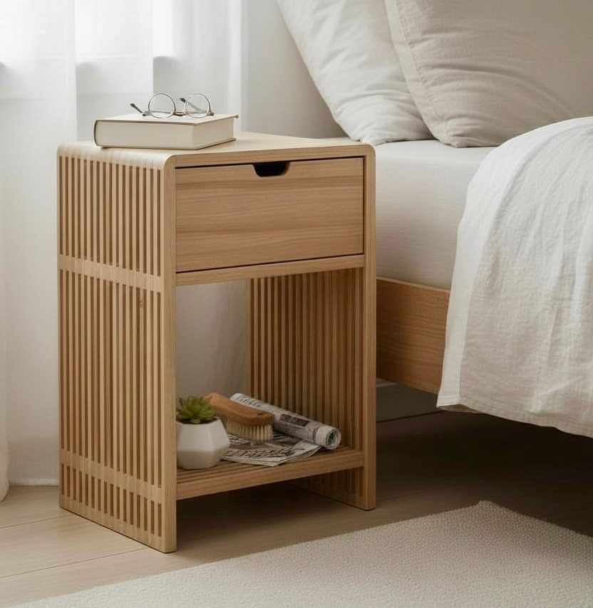 Table de chevet en teck 1 – Décors & Bois Guadeloupe